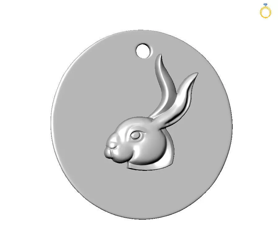 Chinese Zodiac Rabbit 3D print model_0