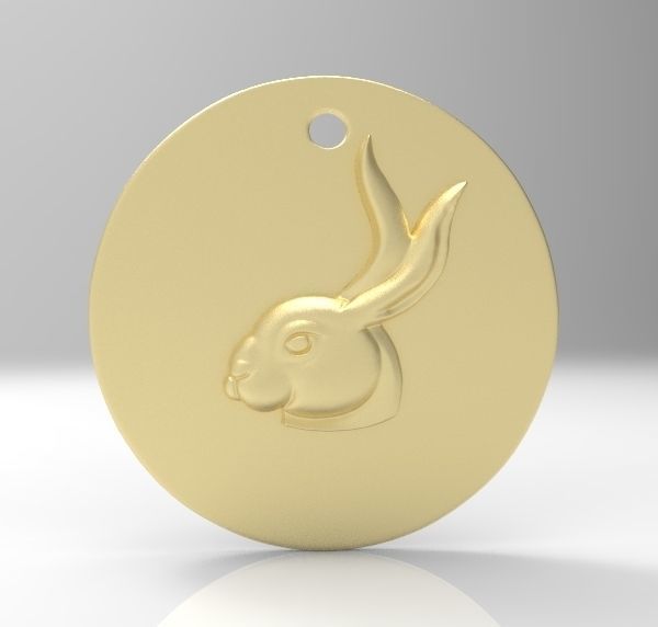 Chinese Zodiac Rabbit 3D print model_2