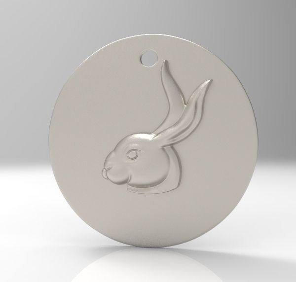 Chinese Zodiac Rabbit 3D print model_5