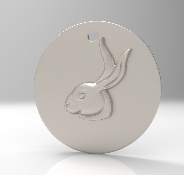 Chinese Zodiac Rabbit 3D print model_7