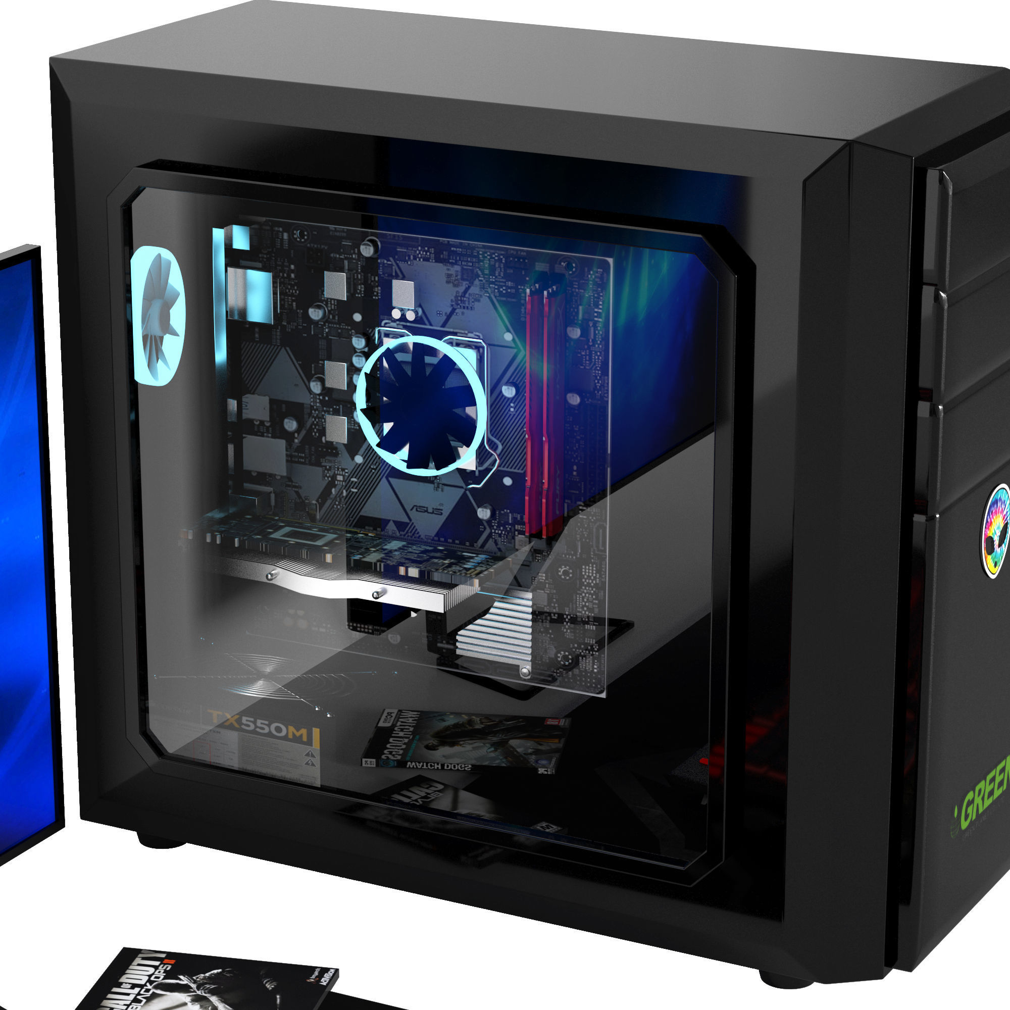 pc set 07 3D model_2