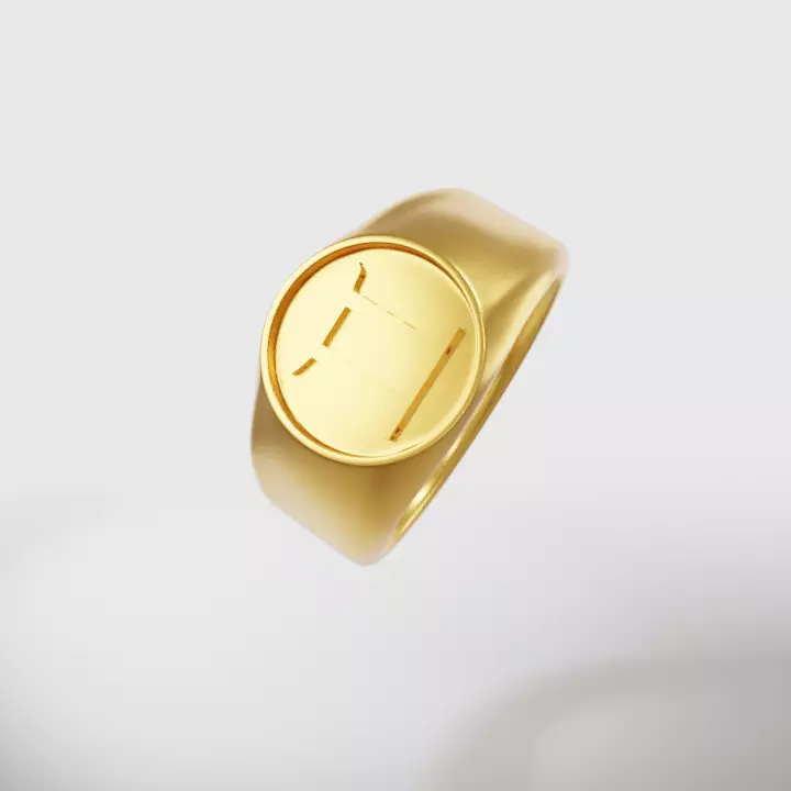 Gemini Zodiac Sign Ring 3D print model