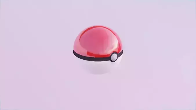 Pokeball pokemon egg Free 3D model
