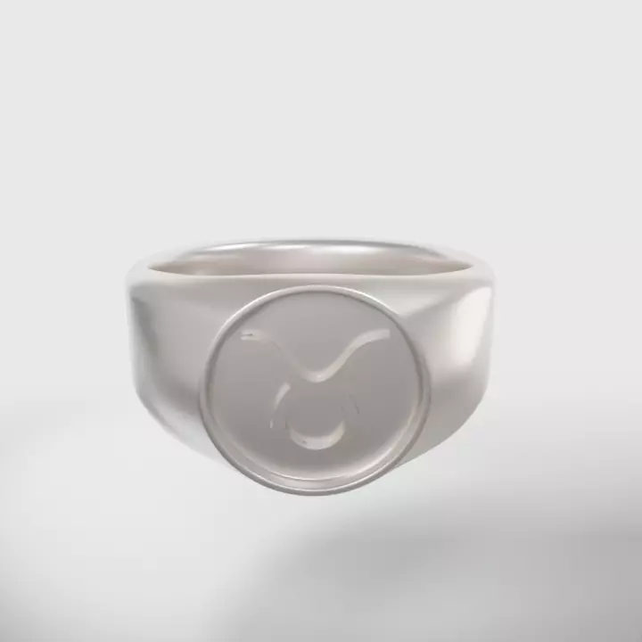 Taurus Zodiac Sign Ring 3D print model