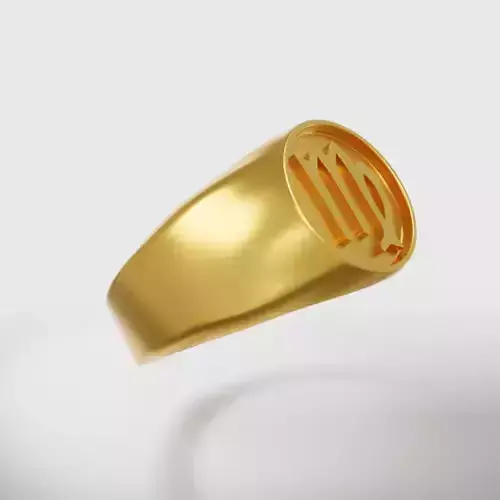 Virgo Zodiac Sign Ring