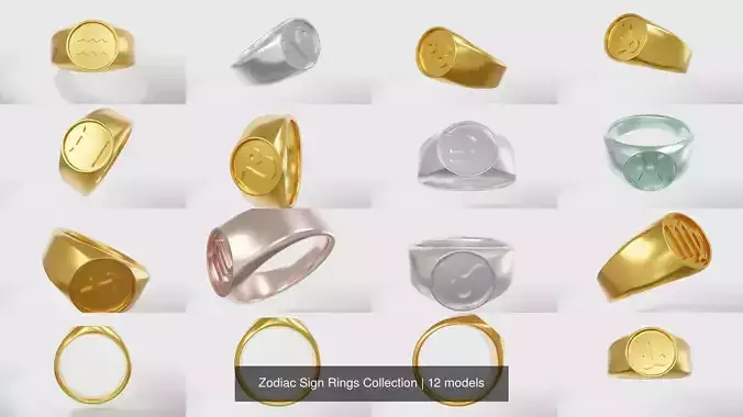 Zodiac Sign Rings Collection