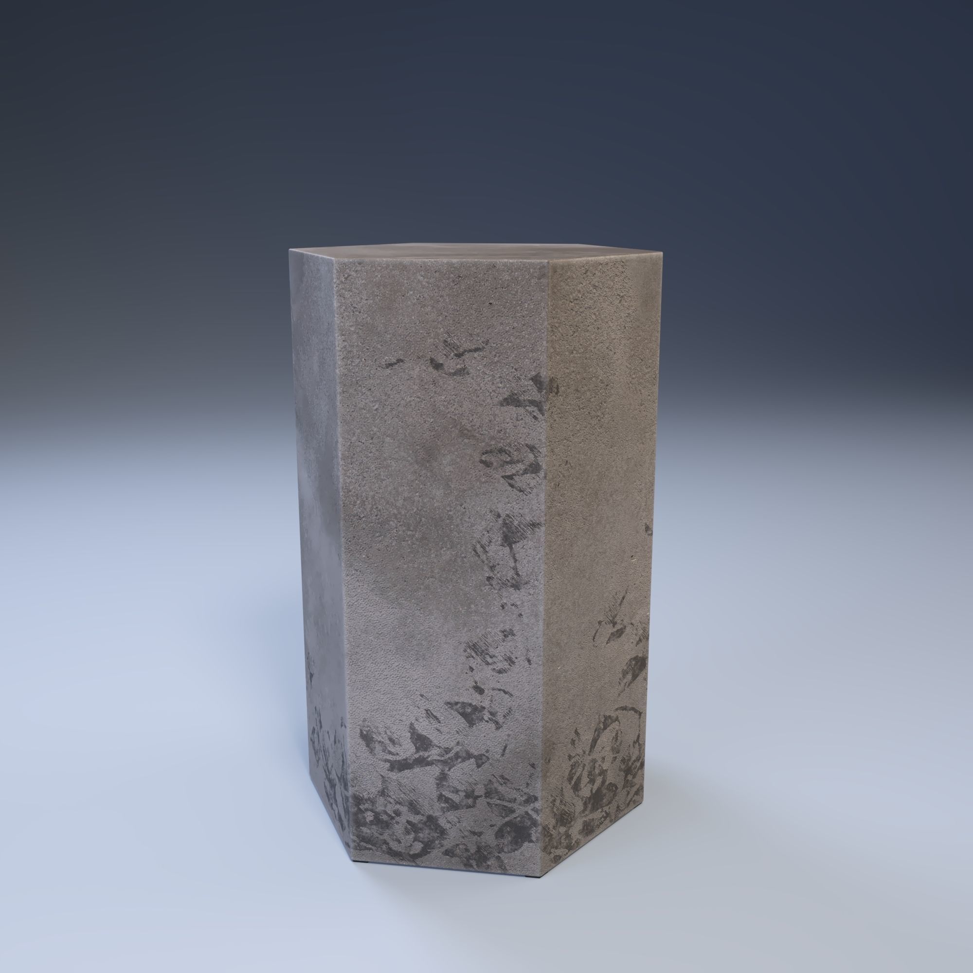 La Redoute Concrite Side Table in Fibre Cement  Free 3D model_1