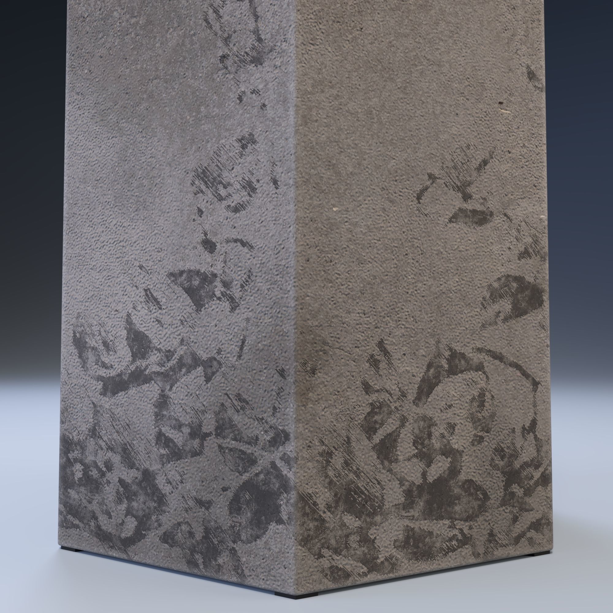 La Redoute Concrite Side Table in Fibre Cement  Free 3D model_2