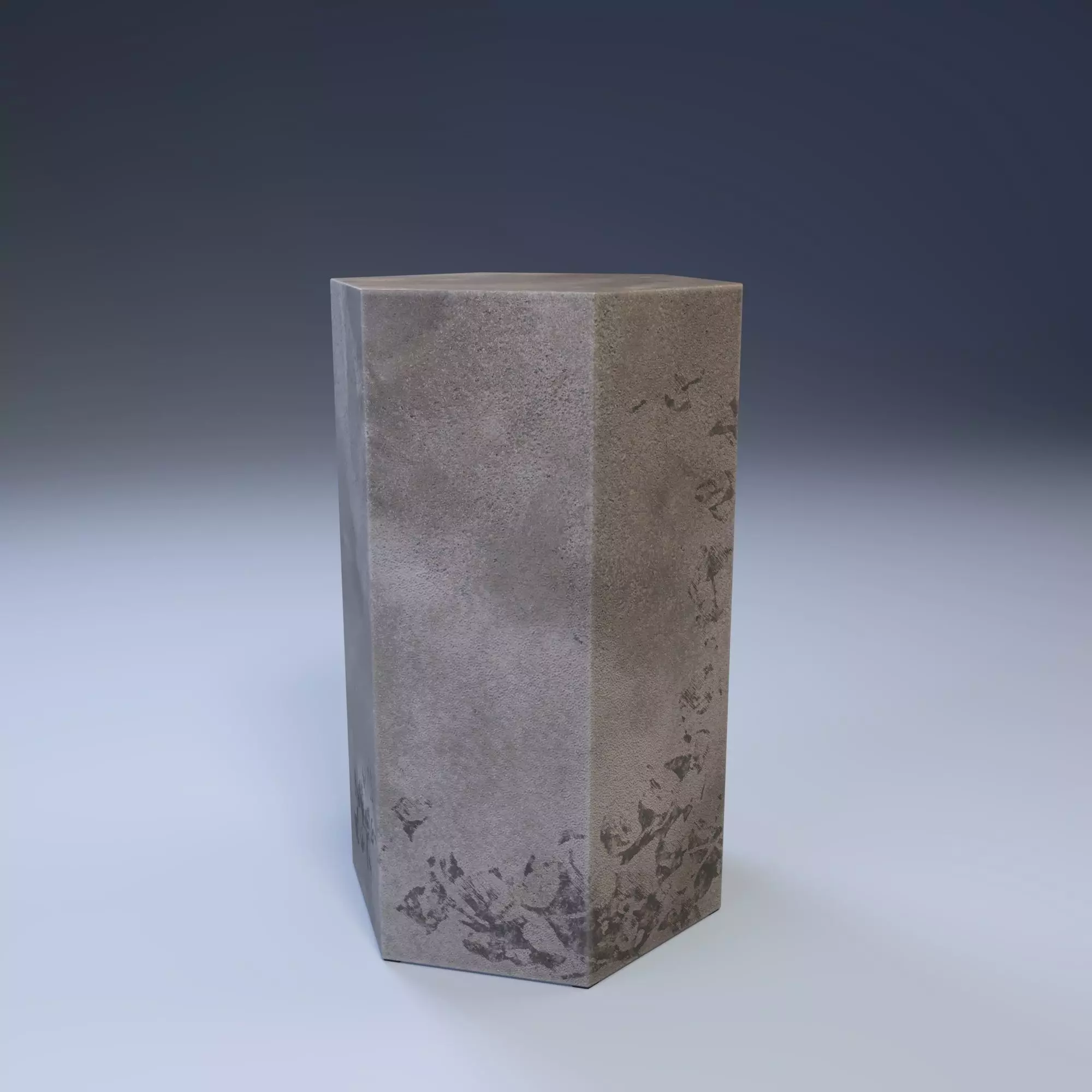 La Redoute Concrite Side Table in Fibre Cement  Free 3D model_0