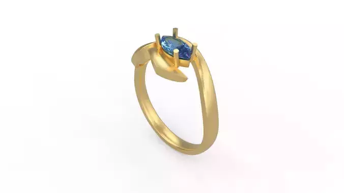 Woman Solitaire Ring 326