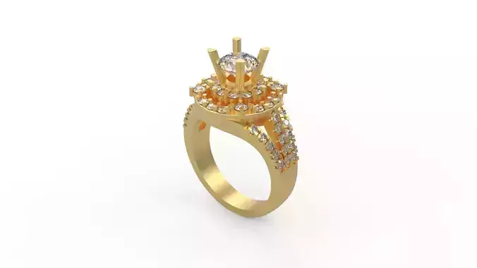 Woman Solitaire Ring 331