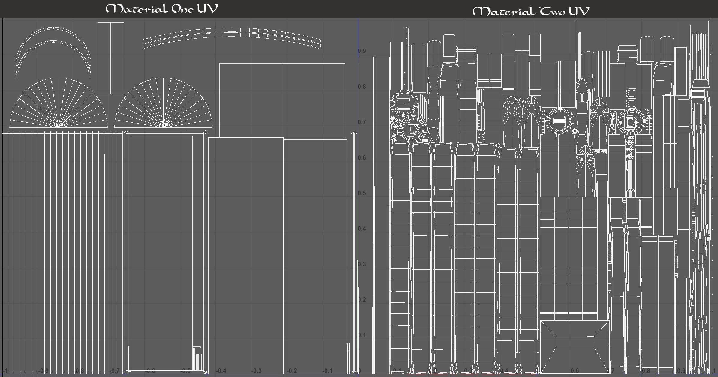 Medieval Chest Iron Bound Decor Low-poly 3D model_27