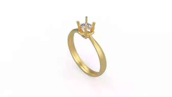 Woman Solitaire Ring 338