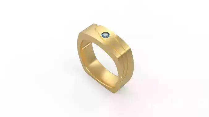 Man Square Ring 20