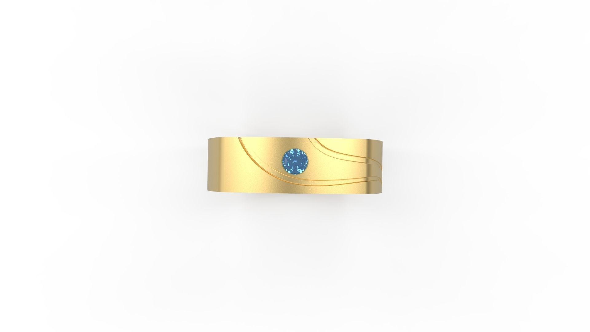 Man Square Ring 20 3D print model_4