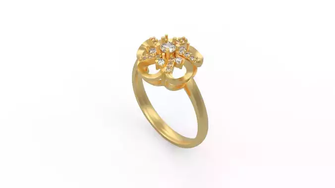 Woman Solitaire Ring 342