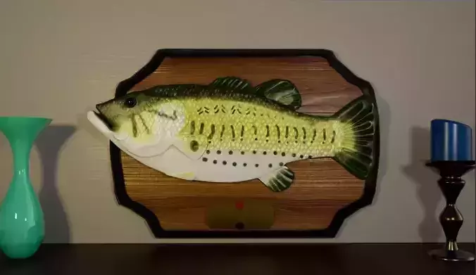 Singing Bass Fish Model