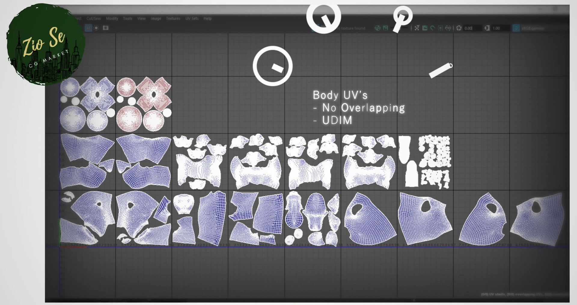 Bear Skin Rigged 3D model_10