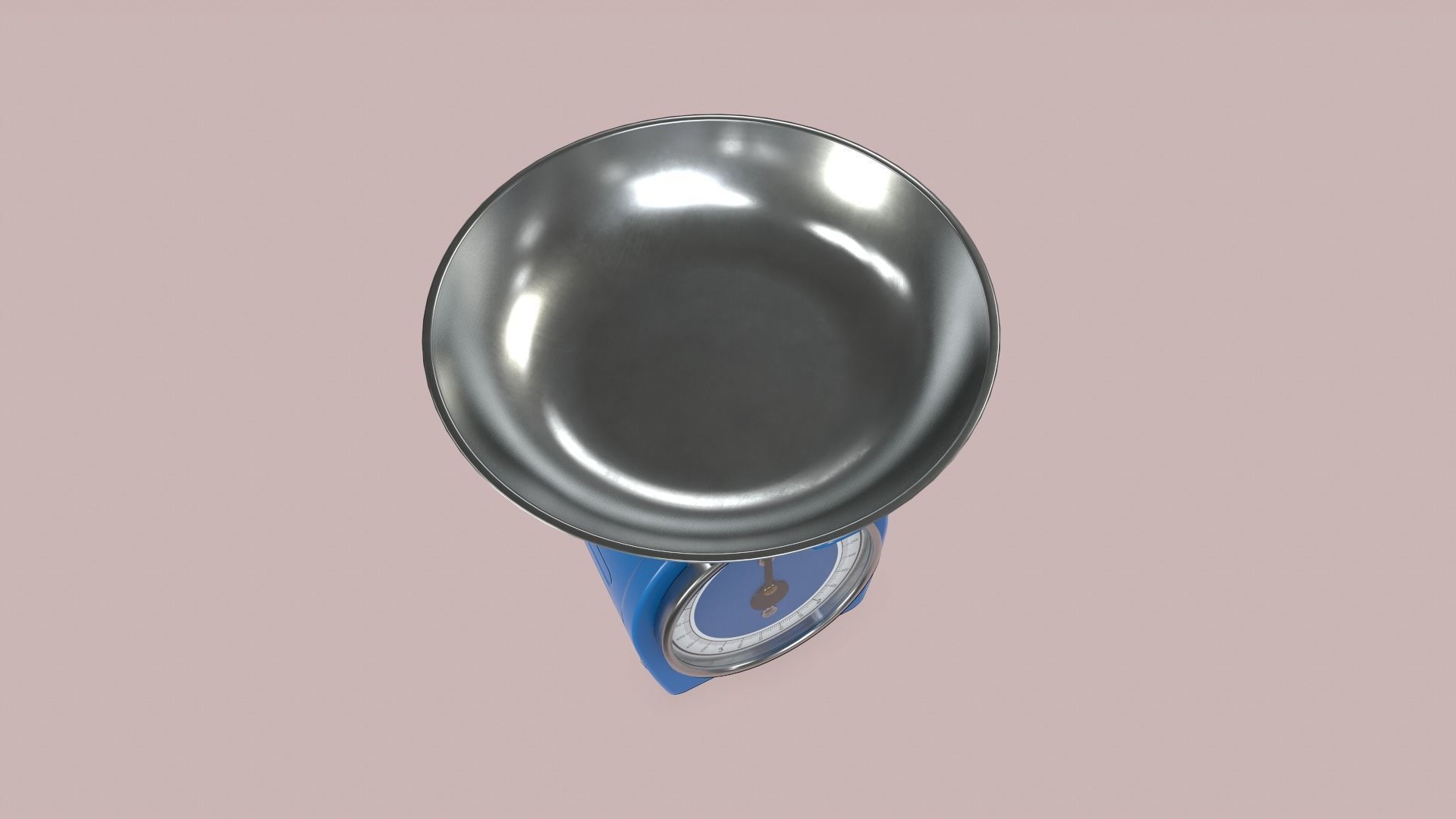 Kitchen Scales Low-poly 3D model_8