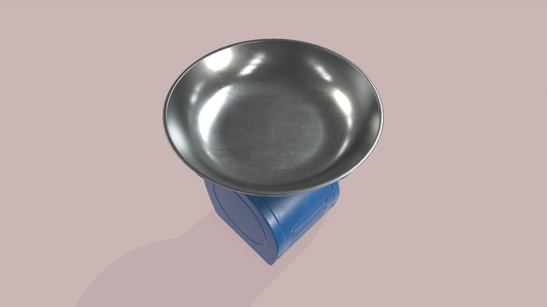 Kitchen Scales Low-poly 3D model_9