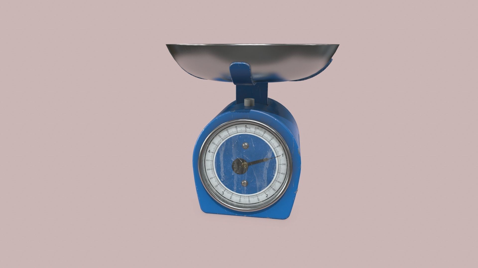 Kitchen Scales Low-poly 3D model_11