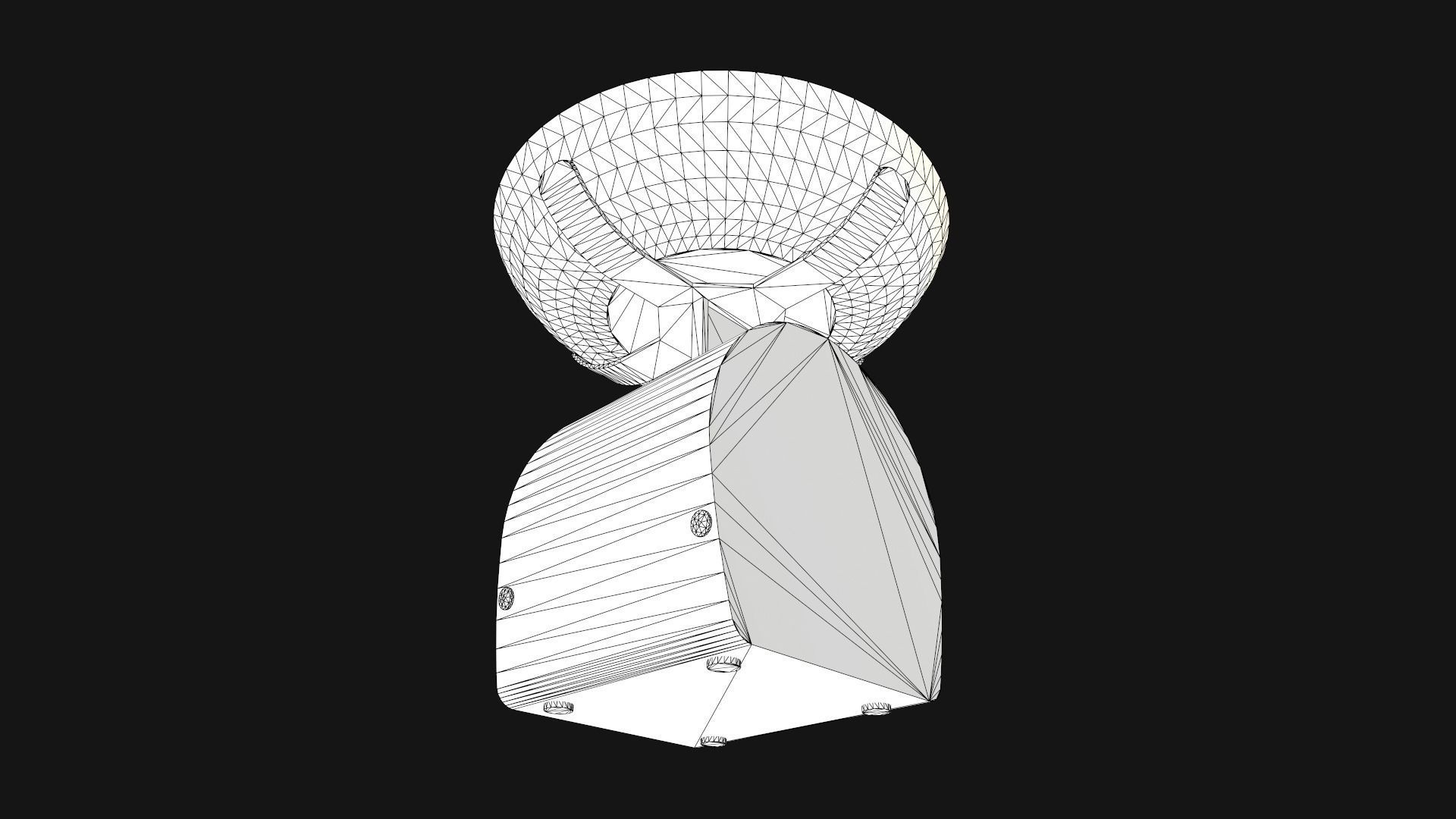 Kitchen Scales Low-poly 3D model_14