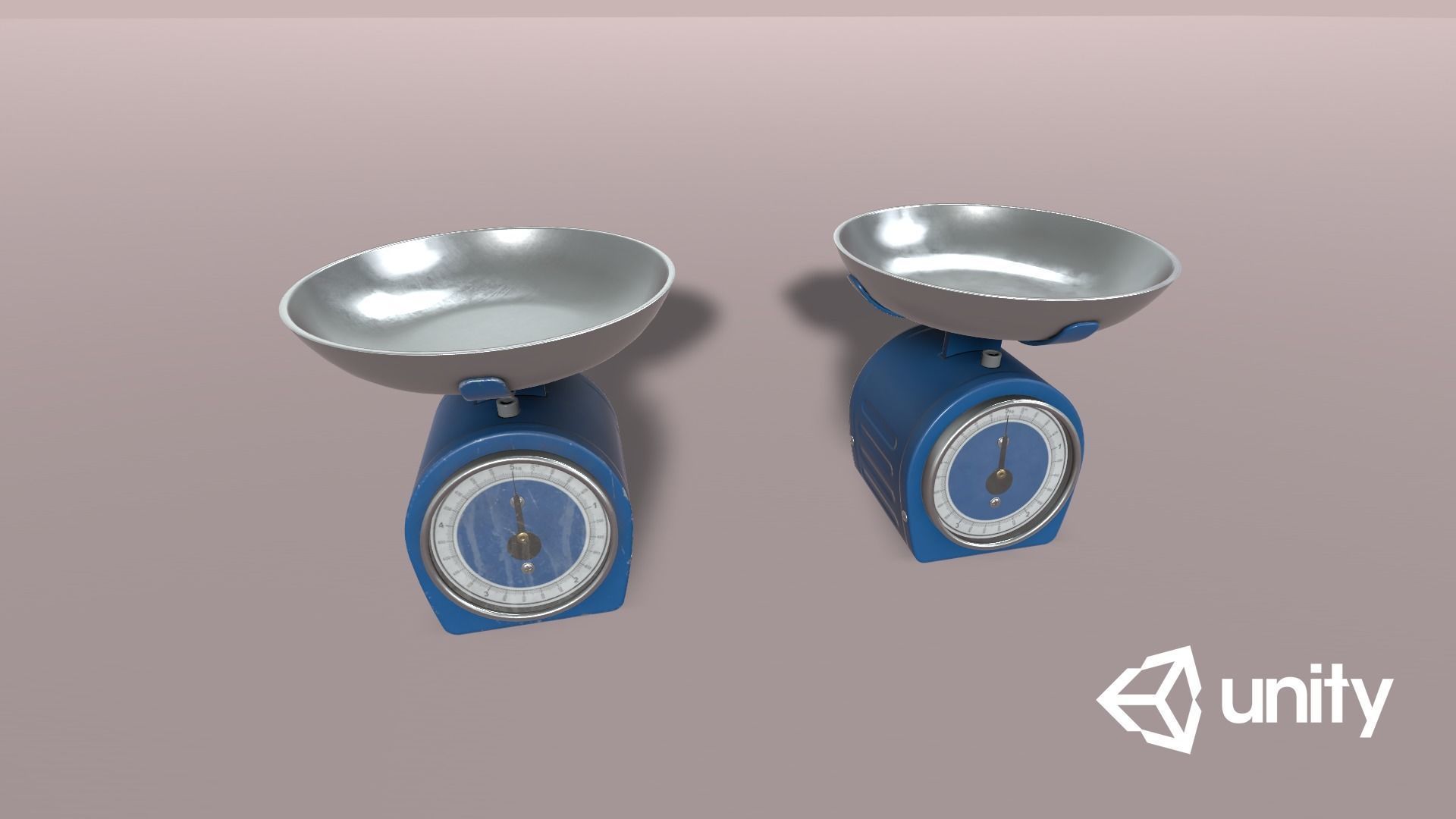Kitchen Scales Low-poly 3D model_15