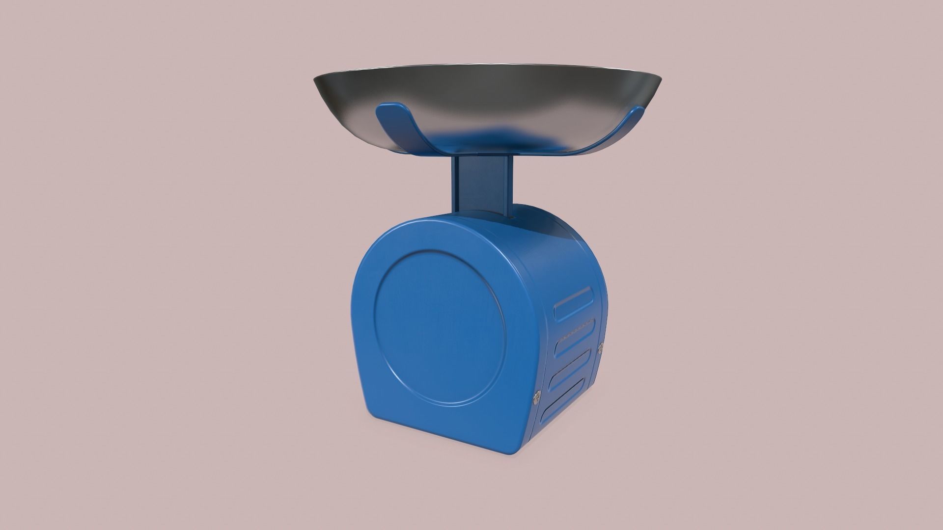 Kitchen Scales Low-poly 3D model_7