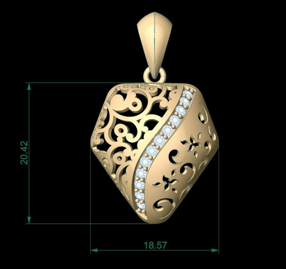 Ultra Vision Pendant 078 3D print model_5