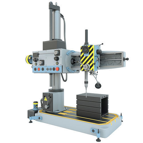 Machine tool radial drilling press 2K52 3D model