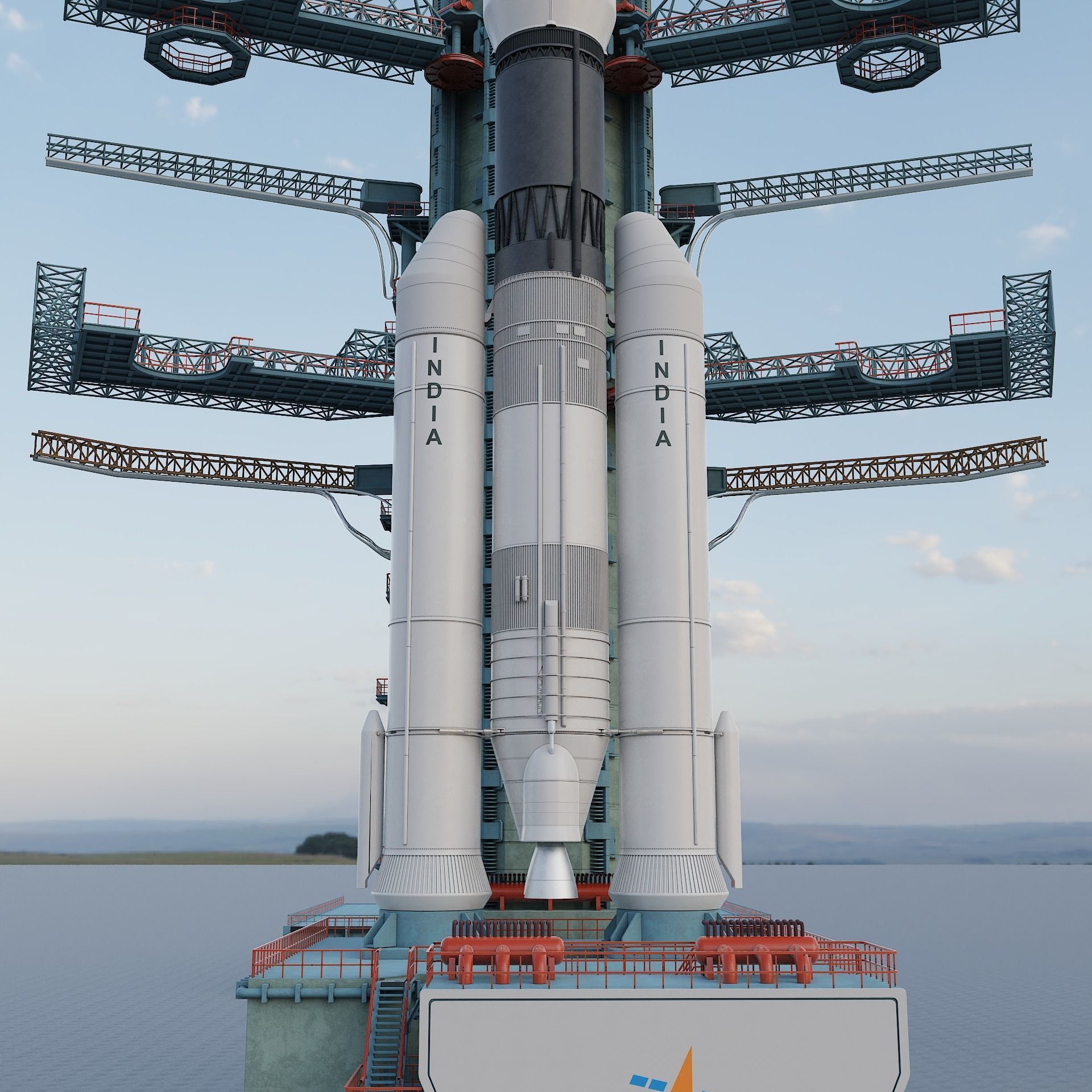 GSLV rocket 3D model_15