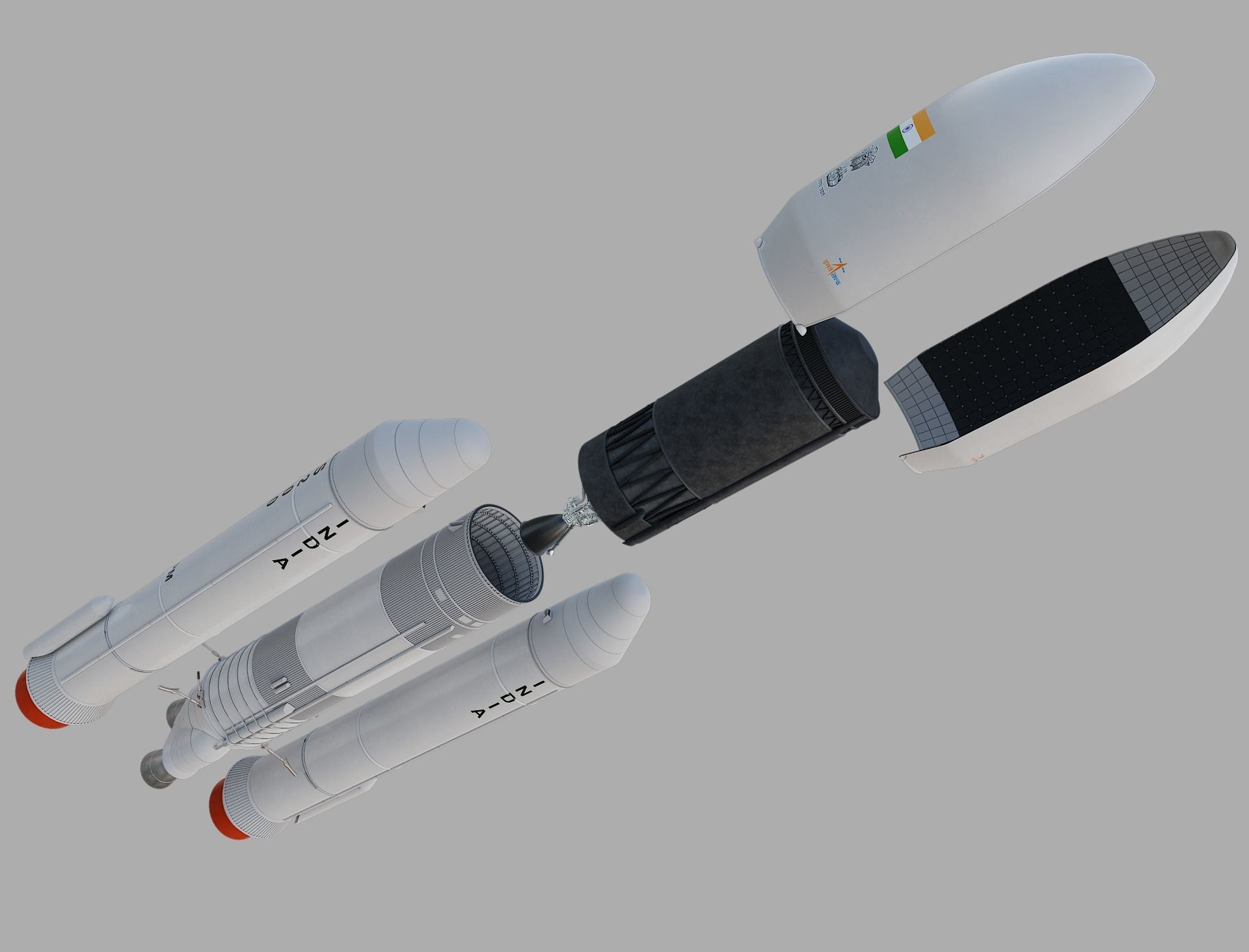 GSLV rocket 3D model_43