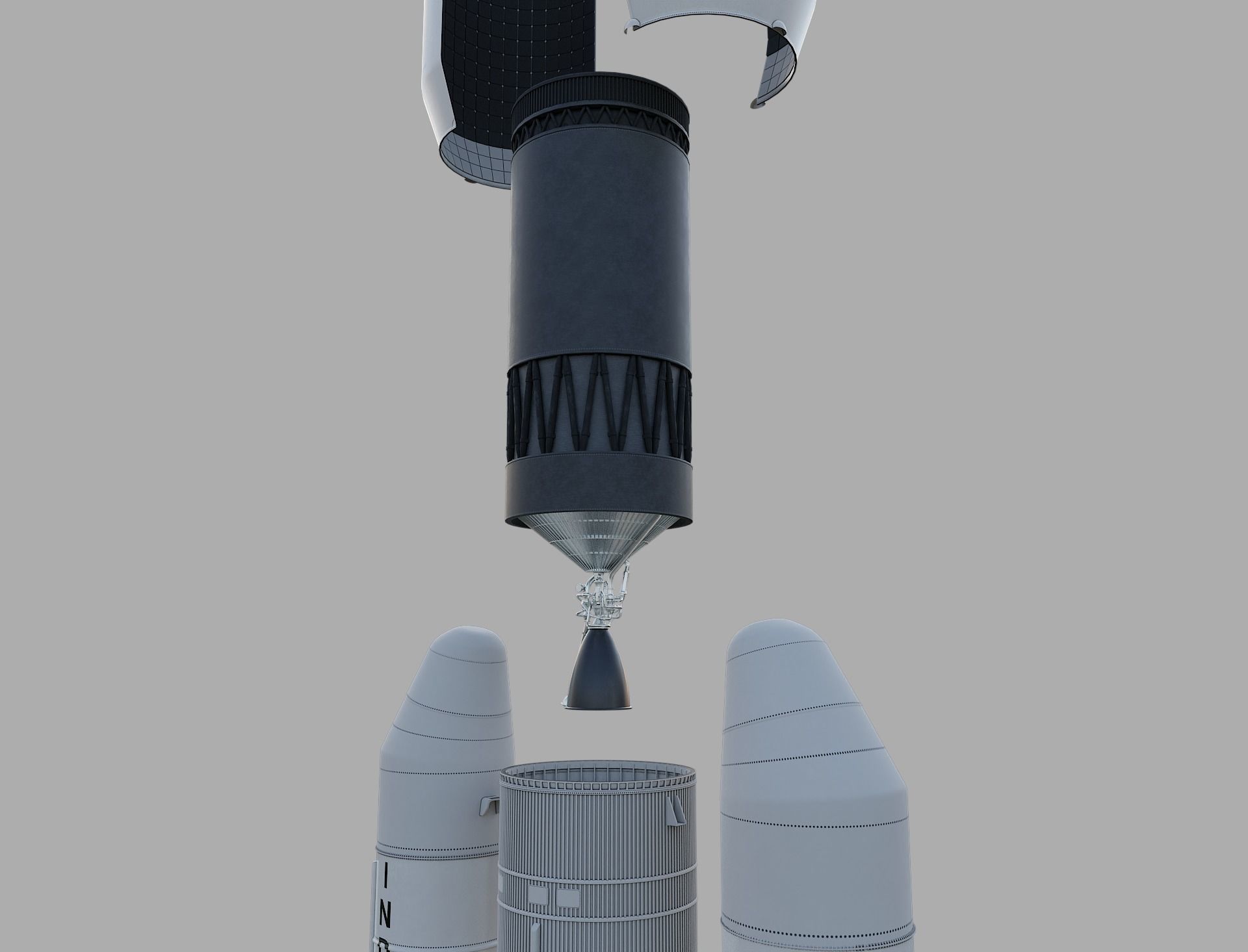 GSLV rocket 3D model_49