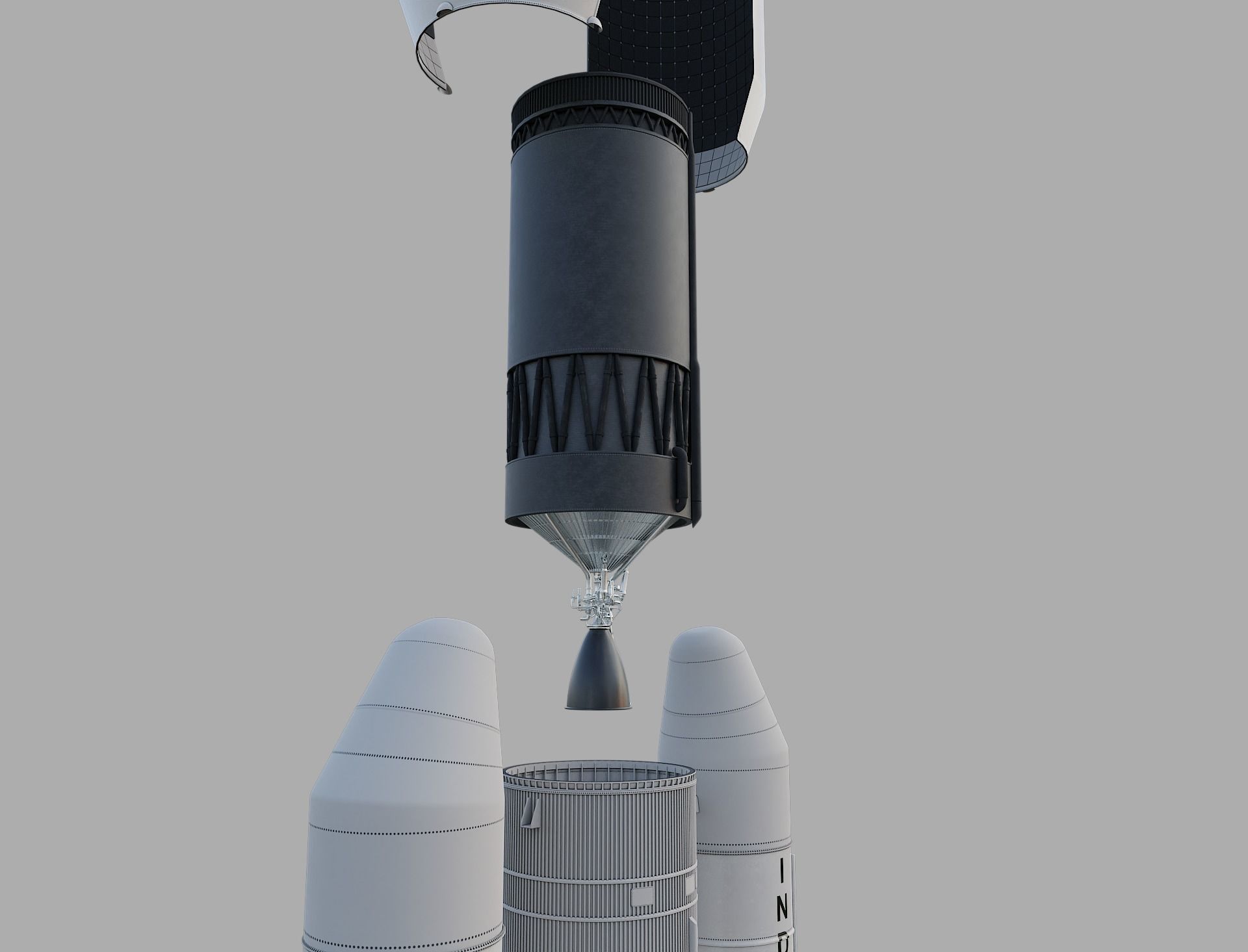GSLV rocket 3D model_48