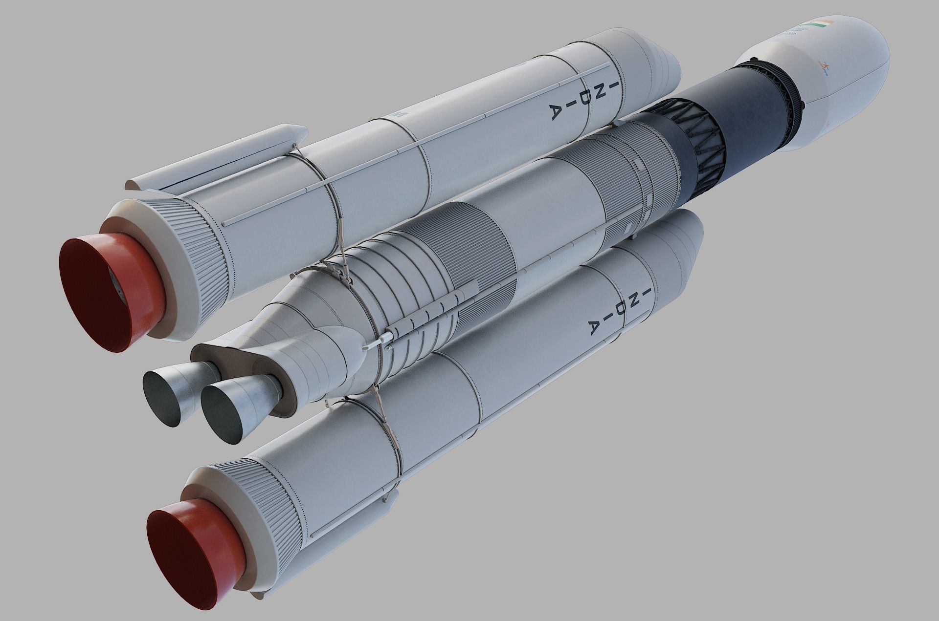 GSLV rocket 3D model_20