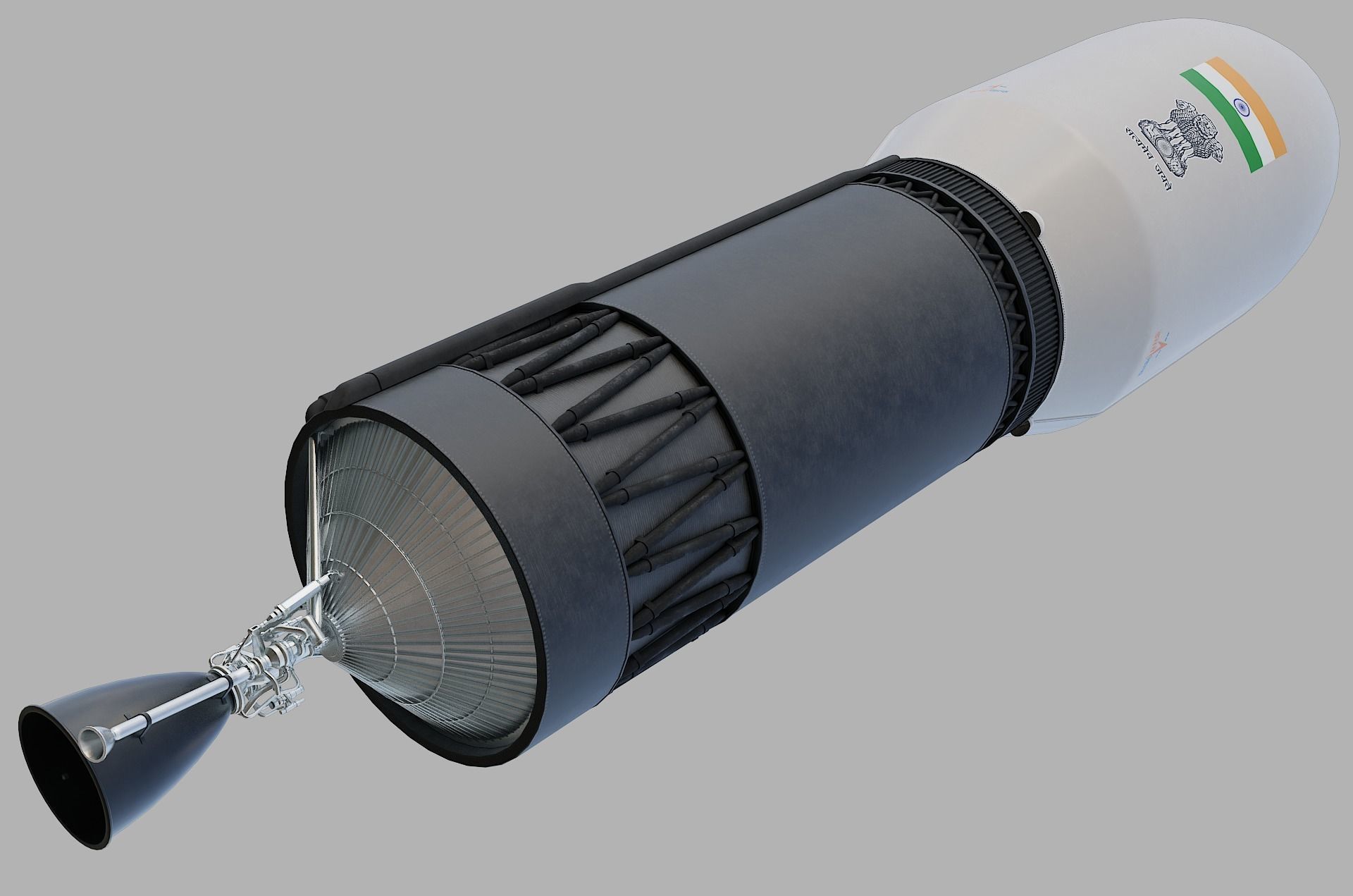 GSLV rocket 3D model_36