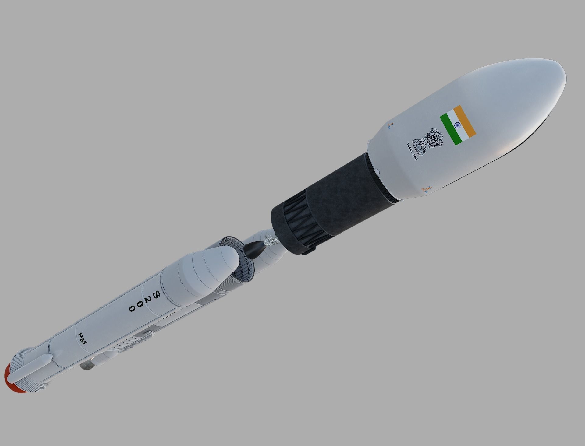 GSLV rocket 3D model_44