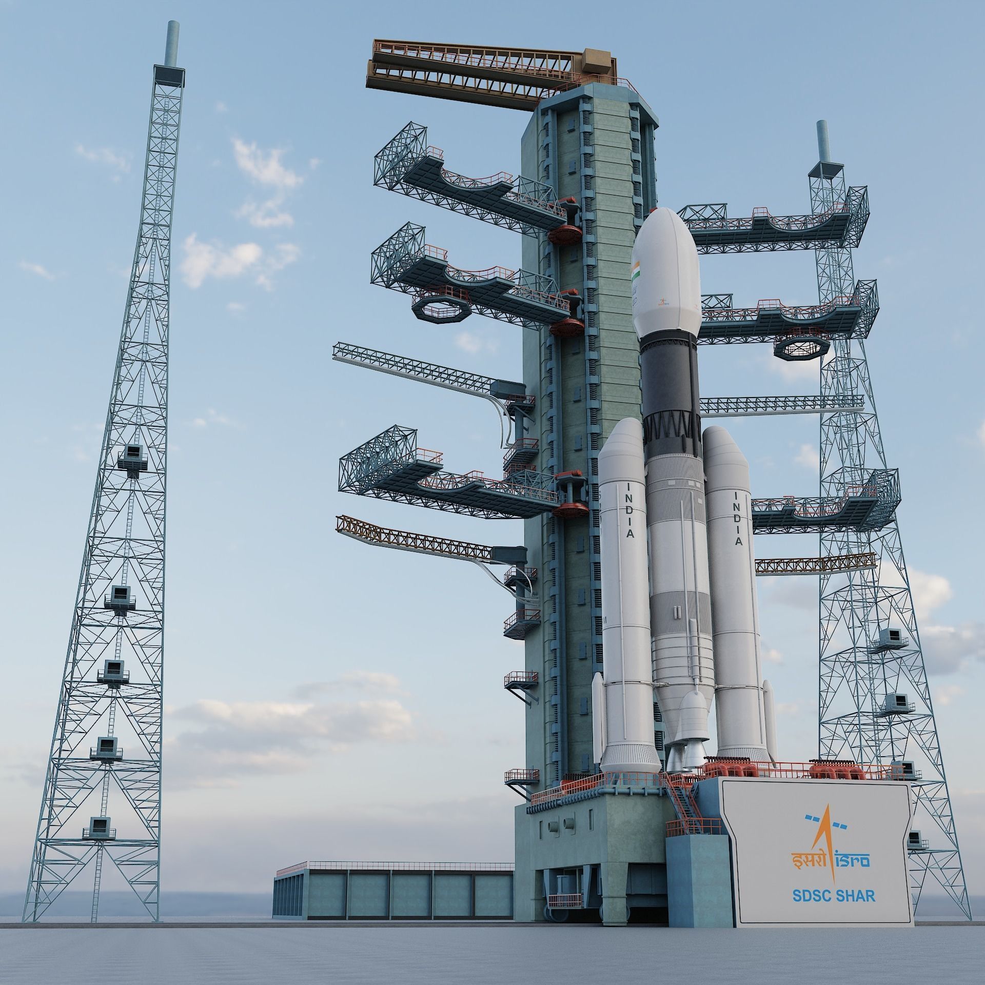 GSLV rocket 3D model_16