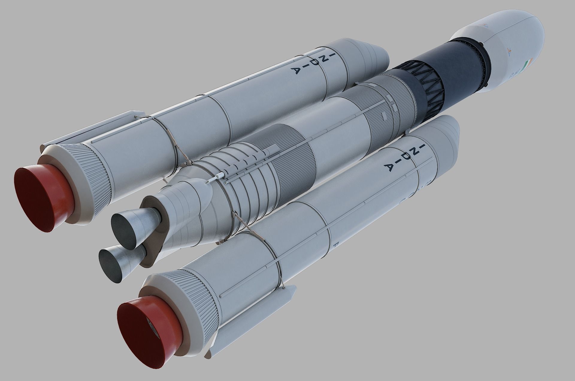 GSLV rocket 3D model_24