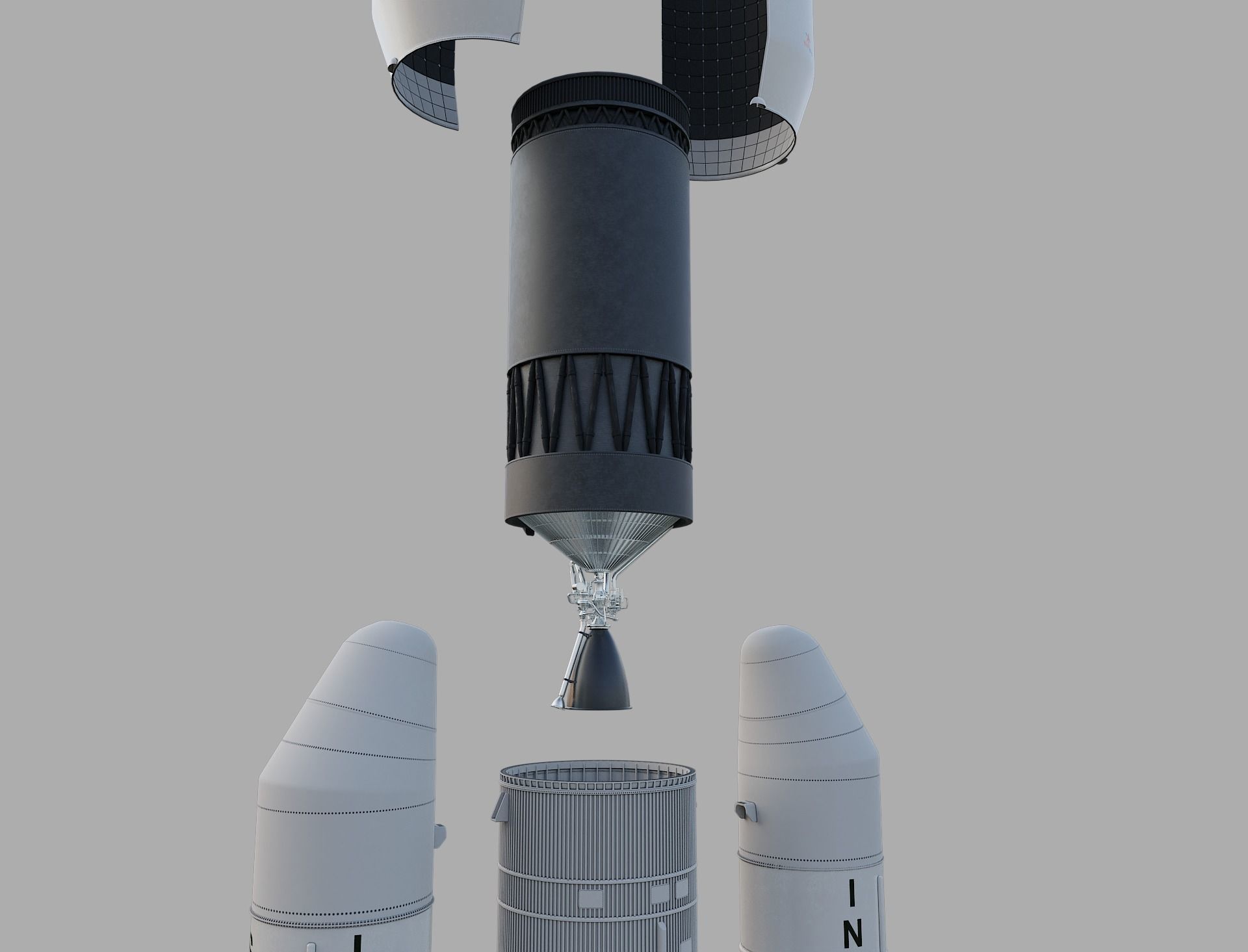 GSLV rocket 3D model_50