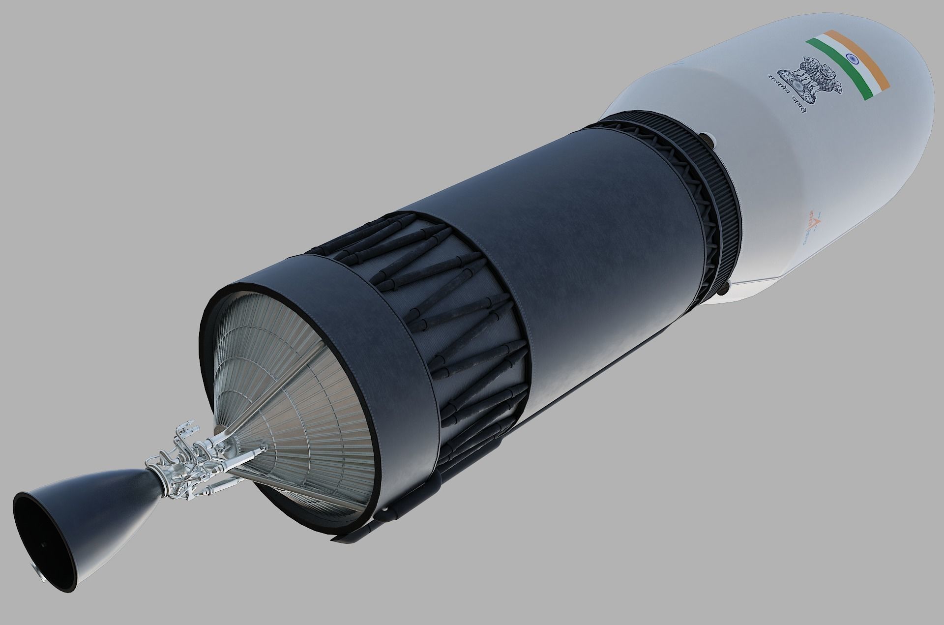 GSLV rocket 3D model_33