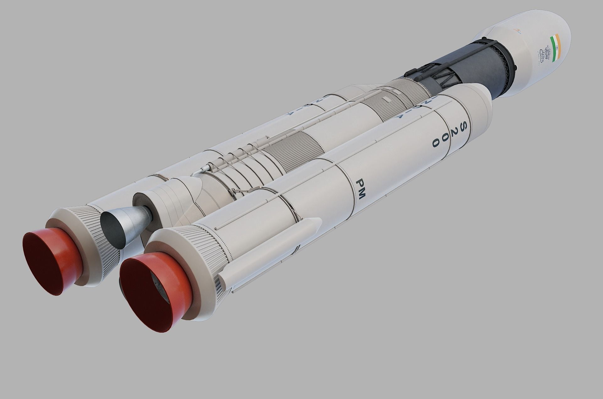 GSLV rocket 3D model_22