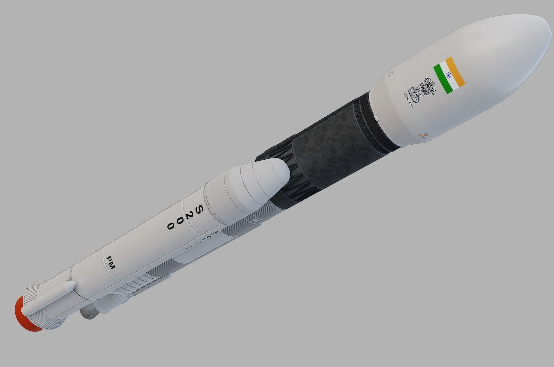 GSLV rocket 3D model_31