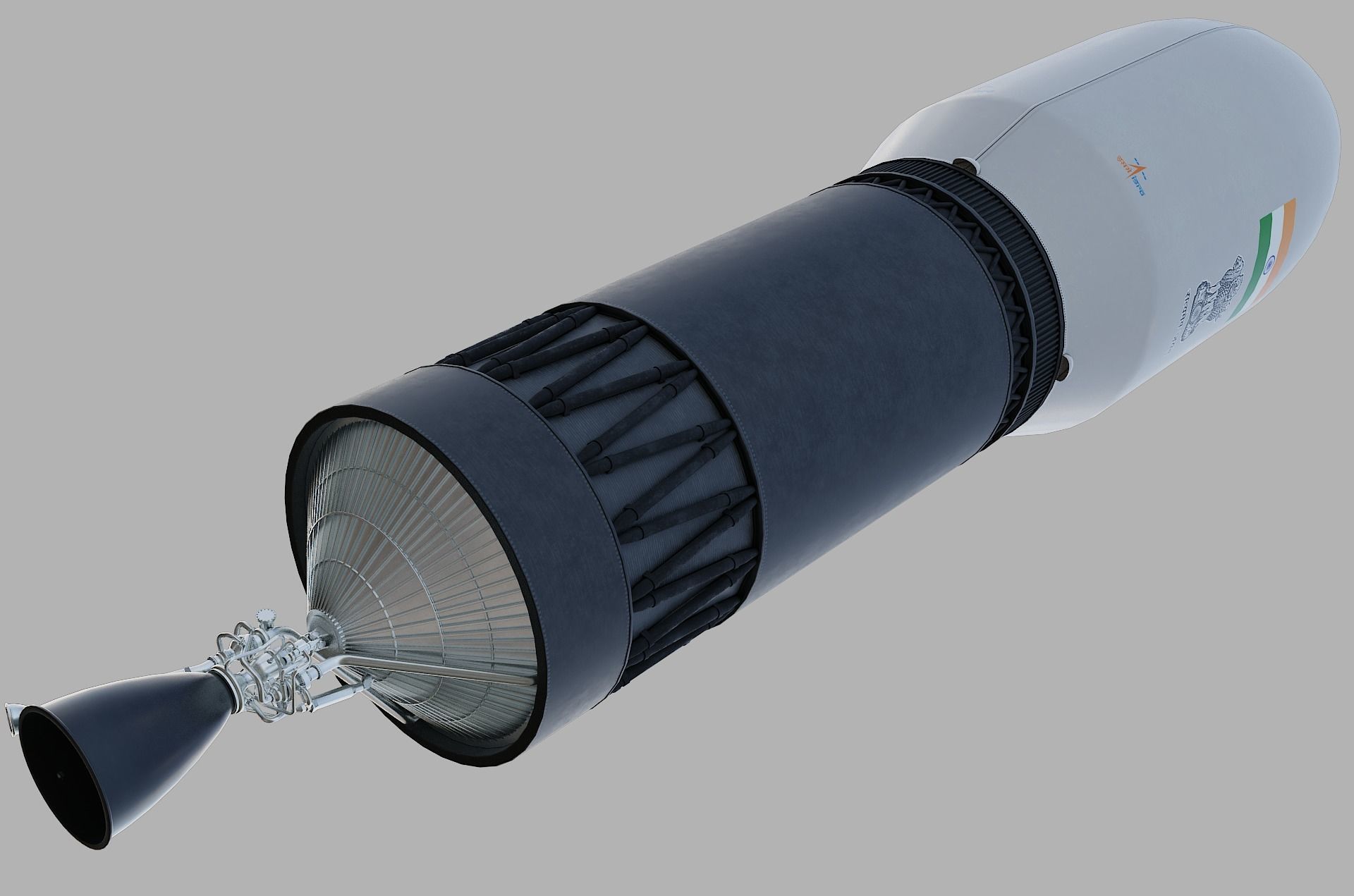 GSLV rocket 3D model_34