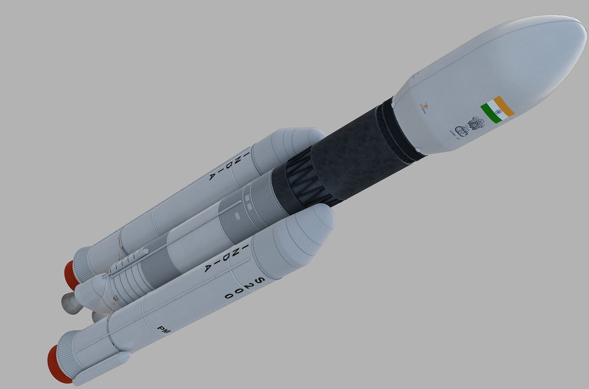 GSLV rocket 3D model_28