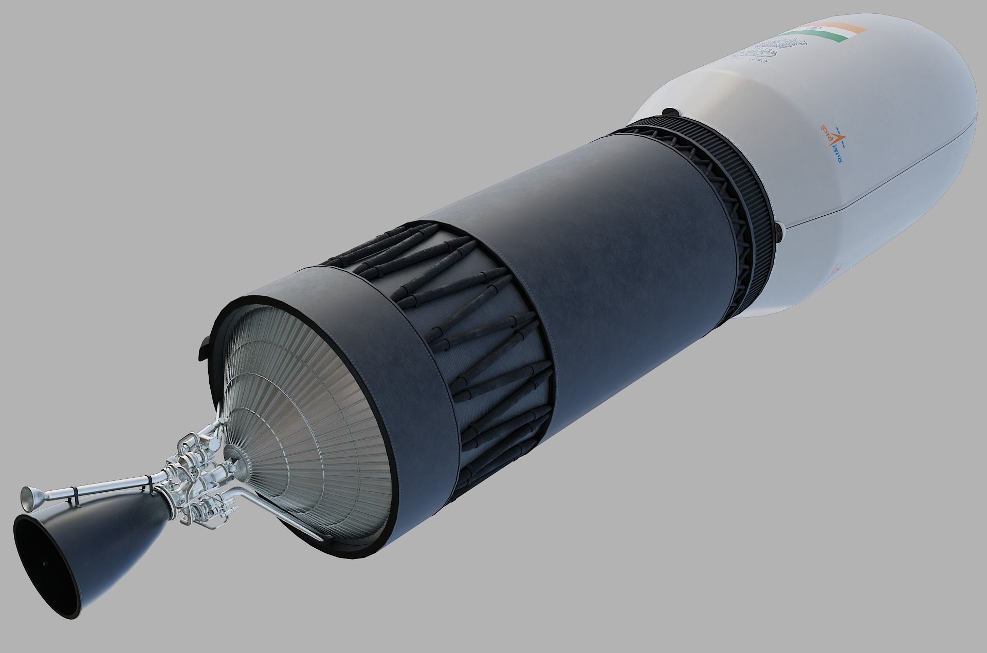 GSLV rocket 3D model_35