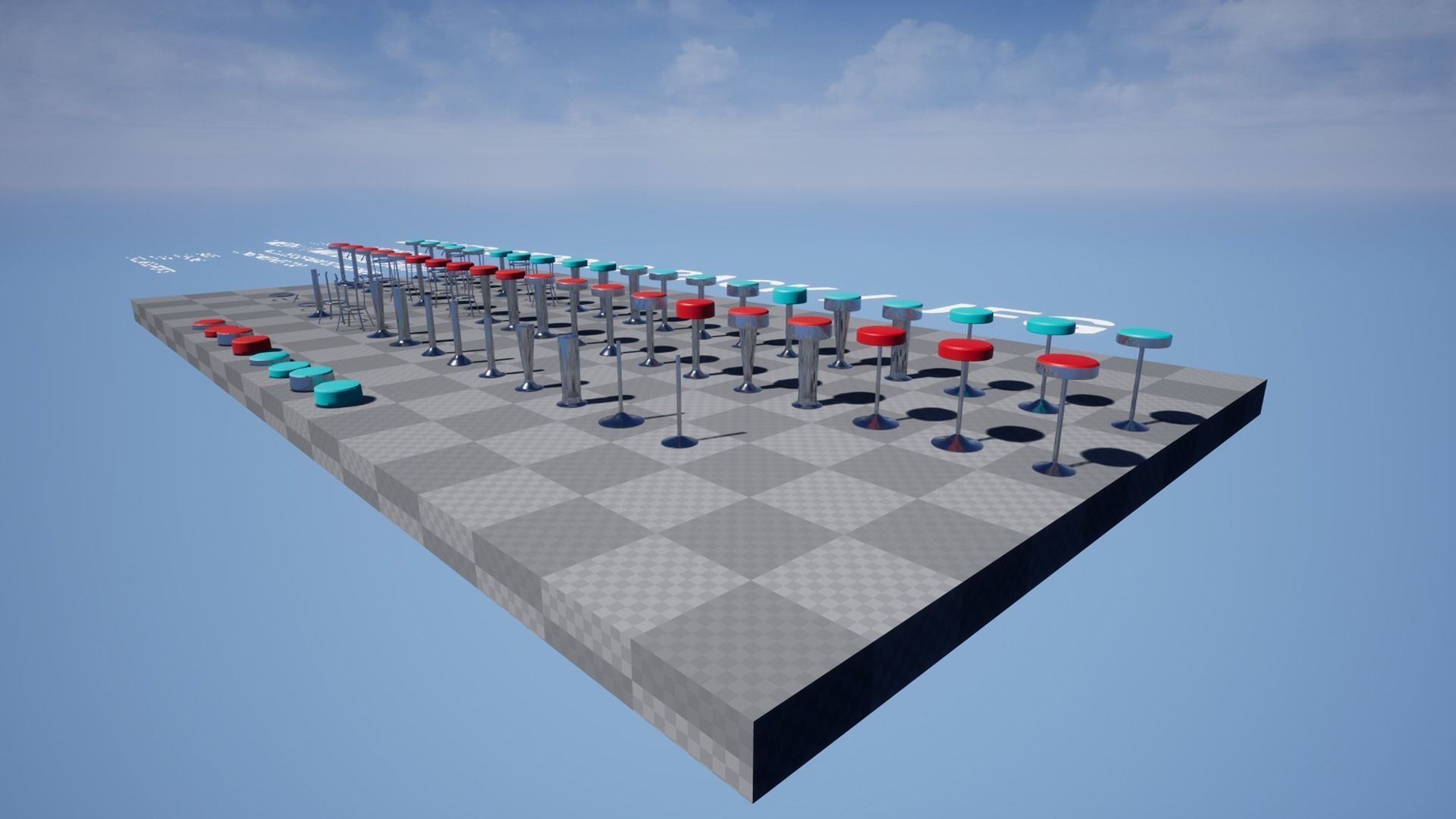 Diner Stools Pack JFG V3 - REV2 Low-poly 3D model_28