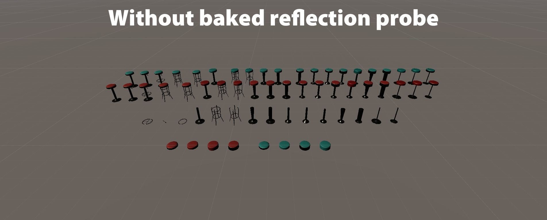 Diner Stools Pack JFG V3 - REV2 Low-poly 3D model_34