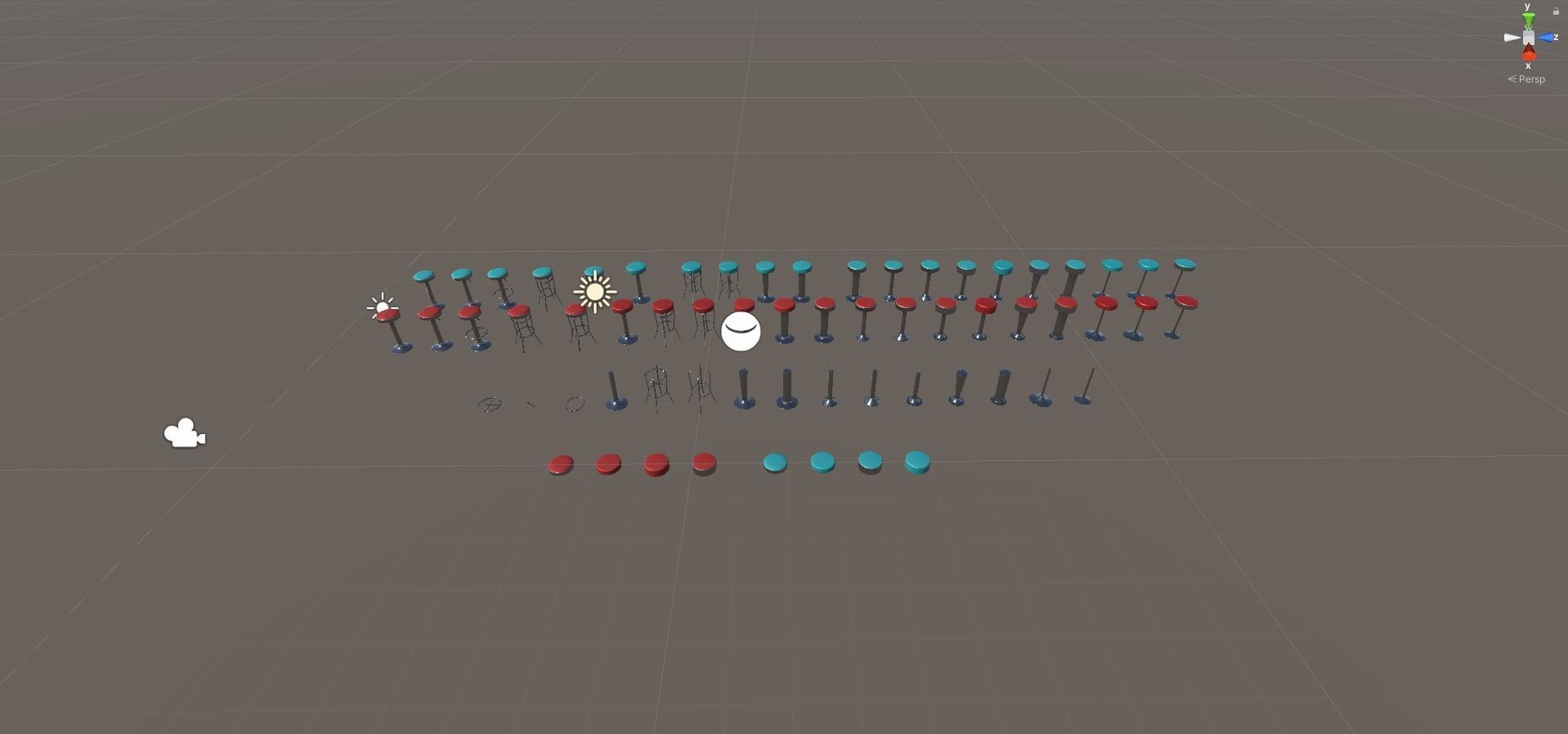 Diner Stools Pack JFG V3 - REV2 Low-poly 3D model_43