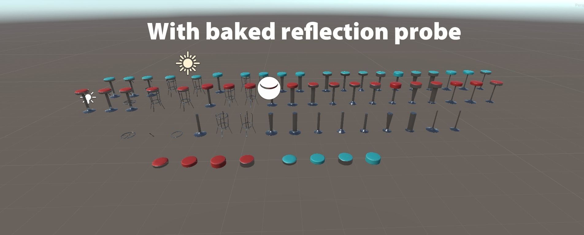 Diner Stools Pack JFG V3 - REV2 Low-poly 3D model_33